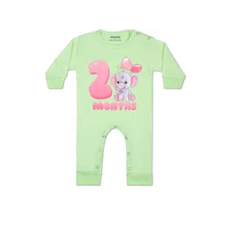 Arvesa Kids-Unisex Green Cotton Rompers-picture-37