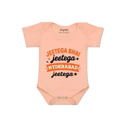 Arvesa Kids-Unisex Peach Cotton Rompers-picture-22