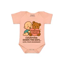 Arvesa Kids-Unisex Peach Cotton Rompers-picture-28
