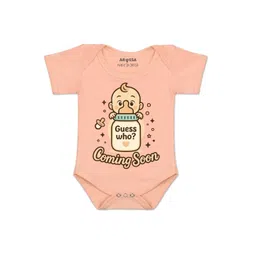 Arvesa Kids-Unisex Peach Cotton Rompers-picture-18