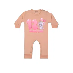 Arvesa Kids-Unisex Peach Cotton Rompers-picture-49