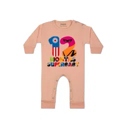 Arvesa Kids-Unisex Peach Cotton Rompers-picture-50