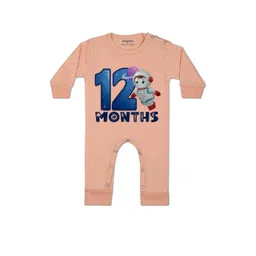 Arvesa Kids-Unisex Peach Cotton Rompers-picture-28