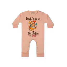 Arvesa Kids-Unisex Peach Cotton Rompers-picture-13