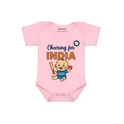 Arvesa Kids-Unisex Pink Cotton Rompers-picture-13