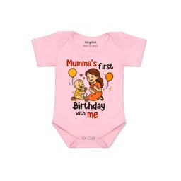 Arvesa Kids-Unisex Pink Cotton Rompers-picture-16