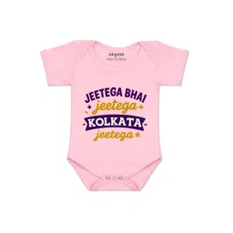 Arvesa Kids-Unisex Pink Cotton Rompers-picture-10