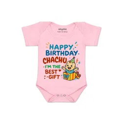 Arvesa Kids-Unisex Pink Cotton Rompers-picture-44