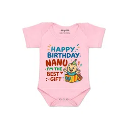 Arvesa Kids-Unisex Pink Cotton Rompers-picture-20