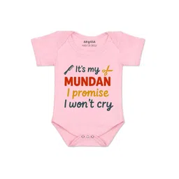 Arvesa Kids-Unisex Pink Cotton Rompers-picture-34