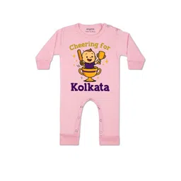 Arvesa Kids-Unisex Pink Cotton Rompers-picture-32
