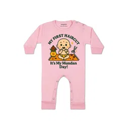 Arvesa Kids-Unisex Pink Cotton Rompers-picture-26