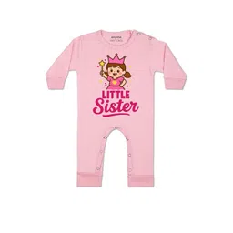 Arvesa Kids-Unisex Pink Cotton Rompers-picture-58