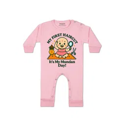 Arvesa Kids-Unisex Pink Cotton Rompers-picture-28