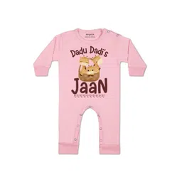 Arvesa Kids-Unisex Pink Cotton Rompers-picture-21