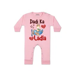 Arvesa Kids-Unisex Pink Cotton Rompers-picture-22
