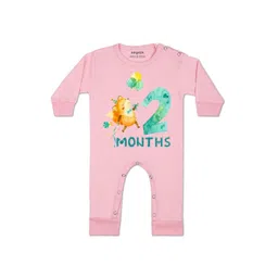 Arvesa Kids-Unisex Pink Cotton Rompers-picture-56