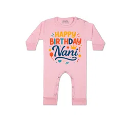 Arvesa Kids-Unisex Pink Cotton Rompers-picture-43