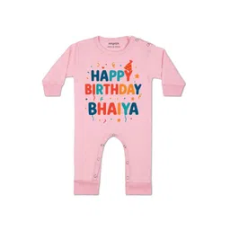 Arvesa Kids-Unisex Pink Cotton Rompers-picture-24