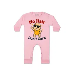 Arvesa Kids-Unisex Pink Cotton Rompers-picture-25