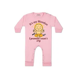 Arvesa Kids-Unisex Pink Cotton Rompers-picture-29