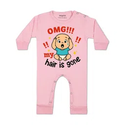 Arvesa Kids-Unisex Pink Cotton Rompers-picture-30
