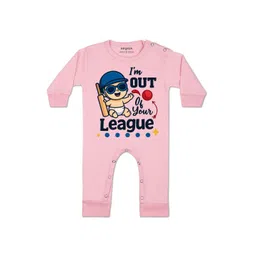 Arvesa Kids-Unisex Pink Cotton Rompers-picture-19