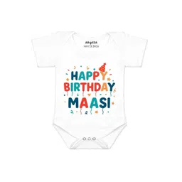Arvesa Kids-Unisex White Cotton Rompers-picture-38