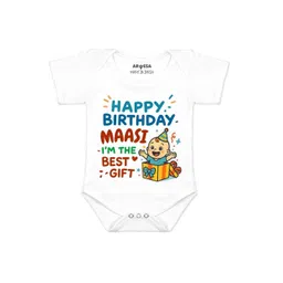 Arvesa Kids-Unisex White Cotton Rompers-picture-40