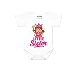 Arvesa Kids-Unisex White Cotton Rompers-picture-32