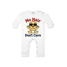 Arvesa Kids-Unisex White Cotton Rompers-picture-54