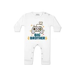 Arvesa Kids-Unisex White Cotton Rompers-picture-38