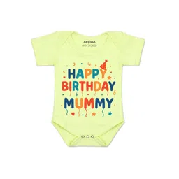Arvesa Kids-Unisex Yellow Cotton Rompers-picture-37