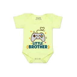 Arvesa Kids-Unisex Yellow Cotton Rompers-picture-24
