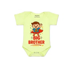 Arvesa Kids-Unisex Yellow Cotton Rompers-picture-29