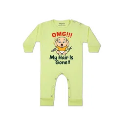 Arvesa Kids-Unisex Yellow Cotton Rompers-picture-34