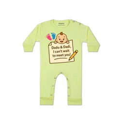 Arvesa Kids-Unisex Yellow Cotton Rompers-picture-33