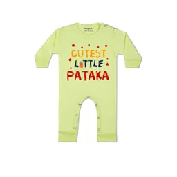 Arvesa Kids-Unisex Yellow Cotton Rompers-picture-46