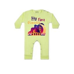Arvesa Kids-Unisex Yellow Cotton Rompers-picture-52