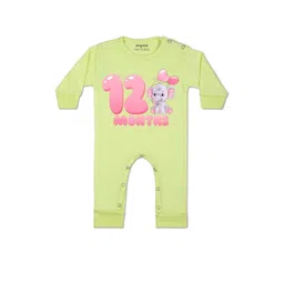 Arvesa Kids-Unisex Yellow Cotton Rompers-picture-24
