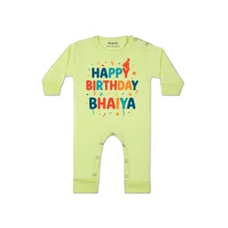 Arvesa Kids-Unisex Yellow Cotton Rompers-picture-46