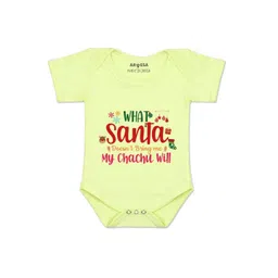 Arvesa Kids-Unisex Yellow Cotton Rompers-picture-17