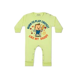 Arvesa Kids-Unisex Yellow Cotton Rompers-picture-37