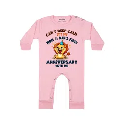 Arvesa Mom & Dad Anniversary With Me Printed Bodysuit-picture-27