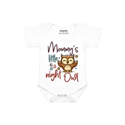 Arvesa Mommy Little Night Owl Printed Bodusuit-picture-28