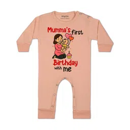 arvesa Mumma First Birthday With Me Printed Baby Rompers-picture-14