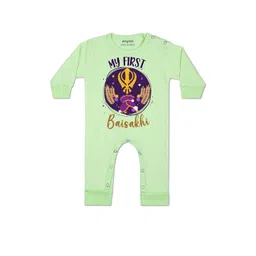 arvesa My First Baisakhi Printed Baby Rompers-picture-19