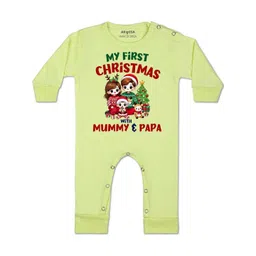 arvesa My First Christmas Printed Baby Rompers-picture-13