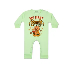 arvesa My First Diwali Printed Baby Rompers-picture-23