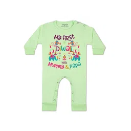 arvesa My First Diwali Printed Baby Rompers-picture-34